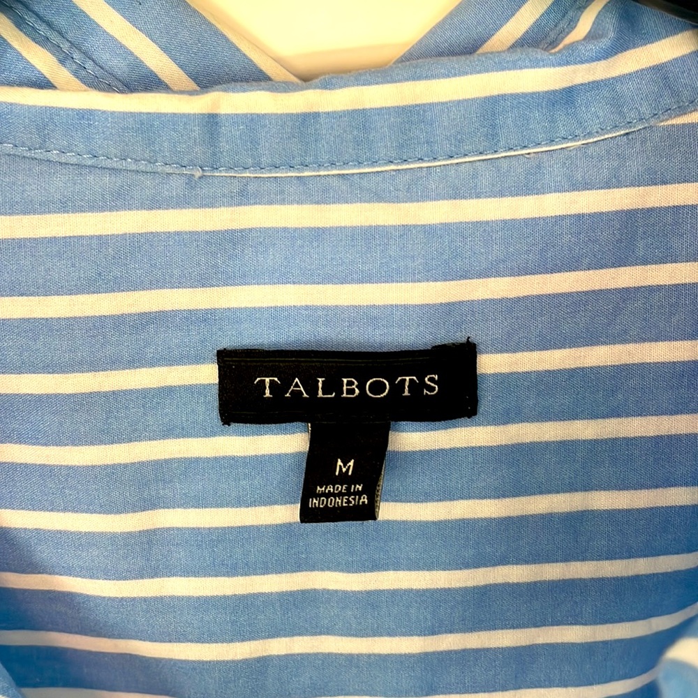 Talbots Striped Popover - Picture 2 of 4